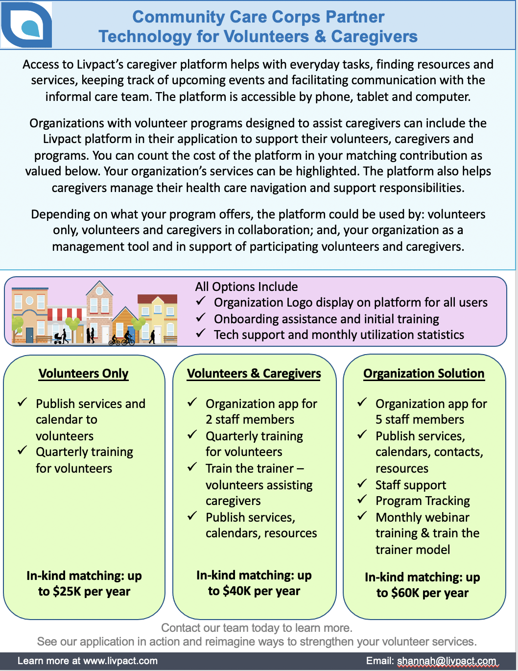 Livpact Supports the Community Care Corps Livpact